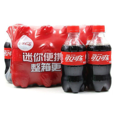 可口可乐300ml*12瓶 整箱装迷你汽水劲爽碳酸饮料汽水便携装