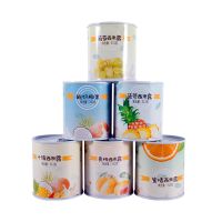 酸奶水果罐头6罐装新鲜橘子黄桃西米露混合整箱