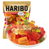[满199减120]德国进口haribo哈瑞宝金熊软糖175g小熊水果qq糖儿童糖果橡皮果汁糖