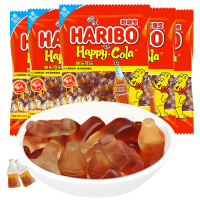 Haribo哈瑞宝进口175g*3袋混合水果味橡皮糖果网红快乐可乐汽水小熊软糖