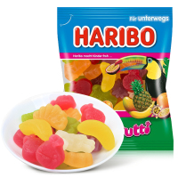 Haribo哈瑞宝德国进口热带水果软糖175g小熊橡皮糖QQ网红糖果