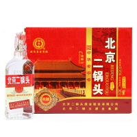 永丰牌北京二锅头 纯粮酒 出口型小方瓶 清香型白酒 42度（红标）500ml*6瓶