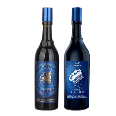 贵州茅台集团悠蜜蓝莓精酿遇见·丹红(550ml*6瓶/箱)*4箱+遇见·灿烂(750ml*4瓶/箱)*6箱