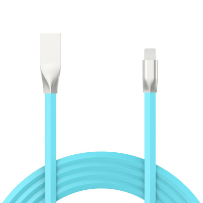 品胜(PISEN)锌合金充电数据线 苹果iPhoneX XR XS 8 7p 6s 6p 5s 1.2米 蓝色