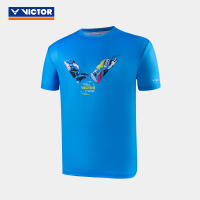 VICTOR/威克多 羽毛球服短袖上衣T恤速干针织运动T恤训练系列T-25010