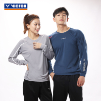 VICTOR/威克多 羽毛球服中性款针织长袖T恤训练系列T-25101