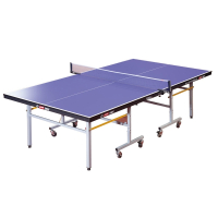 红双喜(DHS) 乒乓球桌可移动球台标准乒乓球案子T2023可叠折带轮子