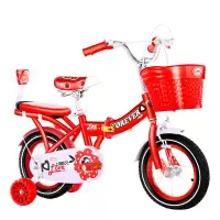  永久儿童自行车女孩折叠中大童6岁学生脚踏车童车20寸女童公主款