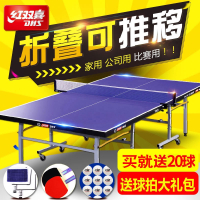 红双喜(DHS) 乒乓球桌T2023家用比赛室内折叠移动乒乓球台案子T233
