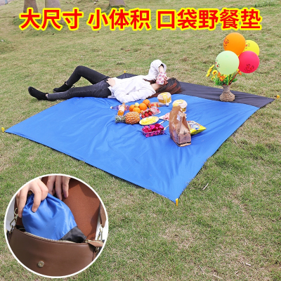超大尺寸防潮垫便携口袋野餐垫闪电客多人户外露营垫公园草地垫