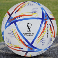 闪电客卡塔尔世界杯足球纪念5号球吉祥物成人款比赛专用足球
