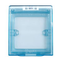 bull公牛防水盒开关插座面板盖电源保护罩86型卫生间热水器浴室防溅盒透明淡蓝