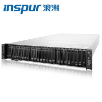 浪潮(INSPUR)2U机架式服务器主机NF5270M5/NF5280M5 2*4210R/128G/3*12T硬盘/阵列/双电