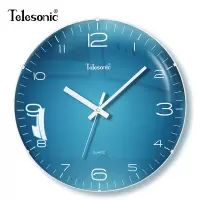 天王星(Telesonic)北欧静音挂钟客厅家用钟表创意装饰时钟现代简约大气墙钟个性艺术石英钟表挂表