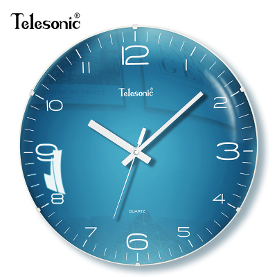 天王星(Telesonic)北欧静音挂钟客厅家用钟表创意装饰时钟现代简约大气墙钟个性艺术石英钟表挂表