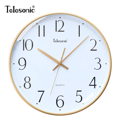 TELESONIC/天王星轻奢简约挂钟客厅居家钟表时尚创意北欧时钟