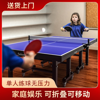 飞尔顿(FEIERDUN)乒乓球桌家用乒乓球台可折叠式标准室内可移动专业训练乒乓