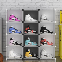鞋盒透明球鞋子古达收纳盒20个装收藏鞋柜宿舍鞋架抽屉式