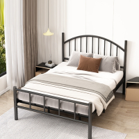 阿斯卡利(ASCARI)双人床现代家用1.8米铁床1.5米宿舍单人床网红出租房铁架子床