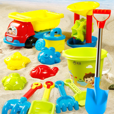 魅扣儿童沙滩玩具套装玩沙子挖沙男孩女孩宝宝海边沙漏铲子和桶决明子