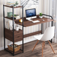 电脑桌台式家用桌子古达学习桌长方形写字桌书桌书架组合办公桌写字台