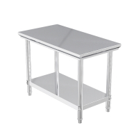 不锈钢工作台桌子操作台古达厨房商用置物架案板台面长方形打包台家用