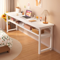 古达书桌家用女生卧室长条桌简易出租屋靠墙长桌子工作台阳台窄电脑桌