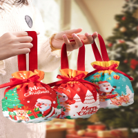 古达圣诞节礼品袋平安夜苹果礼盒平安果包装盒糖果礼物袋子装饰小礼盒饰品