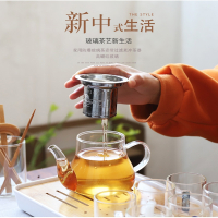 古达日式玻璃茶具套装家用功夫茶杯小茶台简约客厅办公室整套茶壶茶盘
