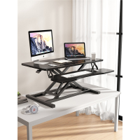 站立式办公桌可升降工作台电脑桌台式古达增高笔记本桌面家用折叠支架