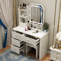 欧式梳妆台卧室收纳柜一体现代简约公主奢华法耐简易化妆台