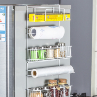 冰箱置物架侧面挂架多层法耐(FANAI)厨房用品多功能家用大全侧壁保鲜膜收纳架