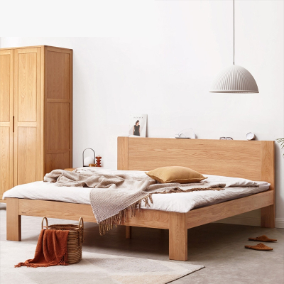 橡木床1.8米1.5现代简约主卧法耐(FANAI)家具北欧双人床1.2