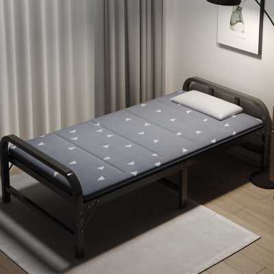 法耐(FANAI)折叠床单人双人1m1.2米家用出租房经济型小床简易竹床铁架硬板床