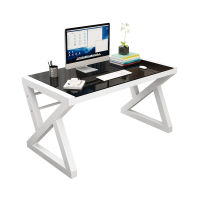 电脑台式桌家用经济型钢化玻璃电脑桌现代简约办公桌学习桌写字台古达