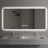 古达浴室智能镜子触摸屏卫生间挂墙式带灯洗手间化妆led镜子贴墙除雾