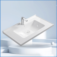 法耐(FAIAI)卫浴台上浴室柜一体式陶瓷盆单盆阳台洗手台洗脸洗衣池