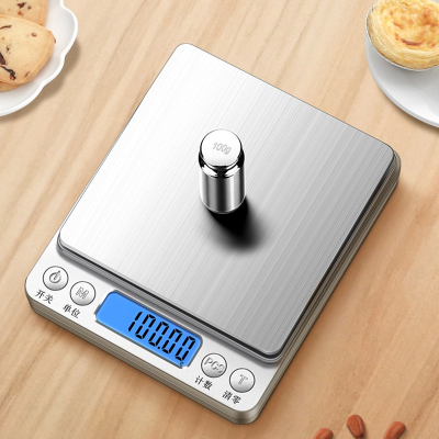 古达家用电子秤高精度厨房秤烘焙精准食物克称小型称重食品天平小称数