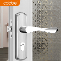 卡贝(cobbe)卫生间门锁家用通用型浴室把手锁具厕所洗手间铝合金玻璃单舌