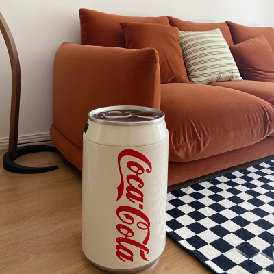 法耐智能感应可口可乐易拉罐垃圾桶大容量自动家用卧室客厅可乐垃圾桶
