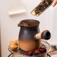 法耐陶泥侧把罐罐茶煮茶器围炉煮茶套装家用户外功夫炭火茶炉煮茶壶