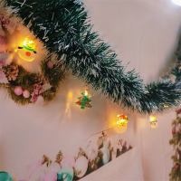 法耐圣诞装饰彩条彩带拉花橱窗场景布置装饰摆件晚会派对圣诞树装饰墨绿色毛条