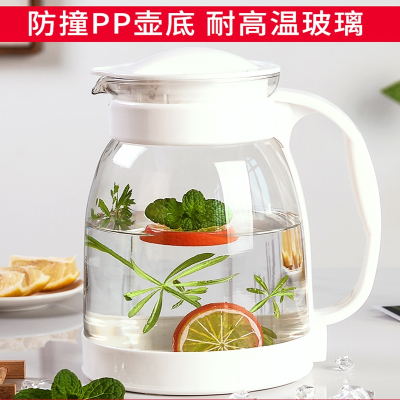 法耐冷水壶大容量玻璃耐高温凉白开水杯茶壶套装家用果汁壶凉水壶