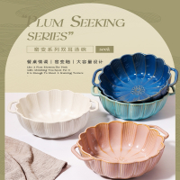 陶瓷双耳汤碗家用大号螺蛳粉专用泡面碗盆日式餐具水煮酸菜鱼大汤盆