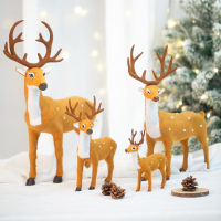 法耐(FANAI)圣诞节装饰麋鹿室内橱窗桌面摆件圣诞树装扮道具场景主题布置用品