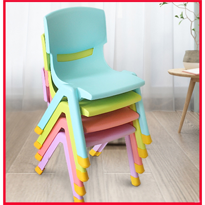 加厚板凳儿童椅子幼儿园靠背椅古达宝宝餐椅塑料小椅子家用小凳子(bRf)