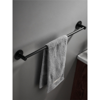 毛巾架免打孔卫生间浴室古达架子壁挂式凉晾毛巾单杆太空铝厨房置物架