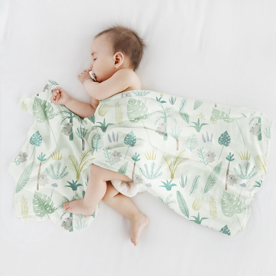 智扣婴儿纱布被子夏季薄款新生儿用品襁褓包巾初生抱被宝宝盖毯