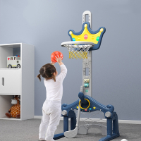 静蝉幽格儿童篮球架室内可升降宝宝投篮1-2-3-6周岁男孩家用足球框