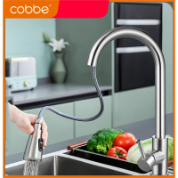 卡贝抽拉式冷热水龙头厨房洗菜盆伸缩可旋转洗衣台洗碗池水槽家用